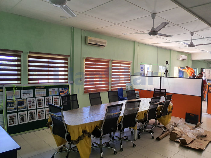 Staffroom Zebra Blind Installation at SMK St Anthony, Sarikei