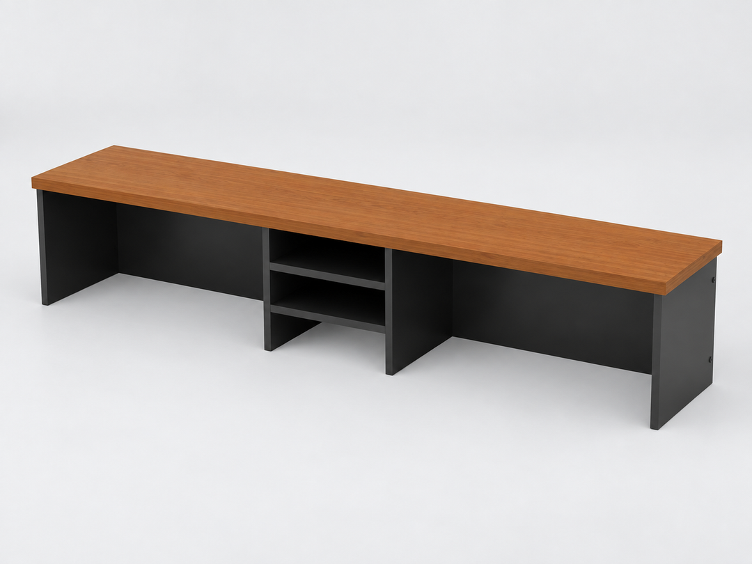 G-Series reception counter-top add-on — separate component, desk not included