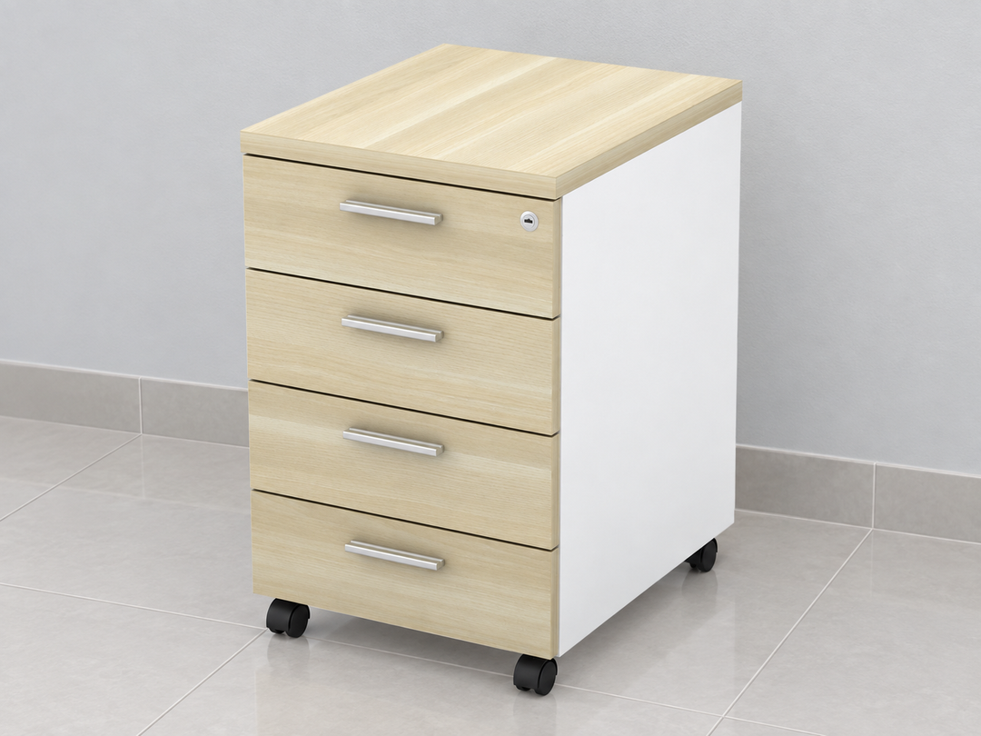 B-Series Mobile Pedestal — 4-Drawer Storage — Lian Star collection