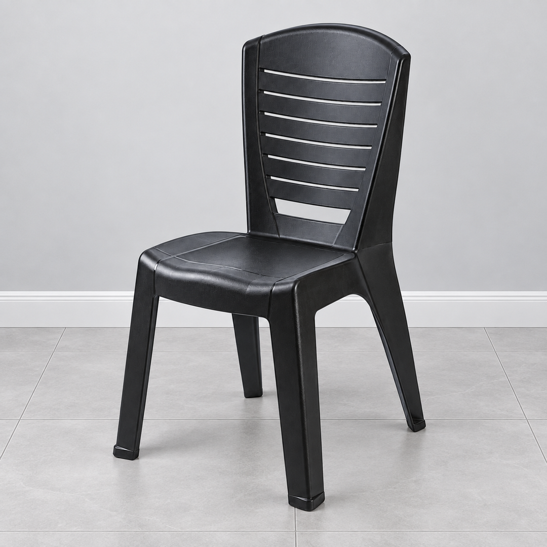 Century Plastic Chair in black