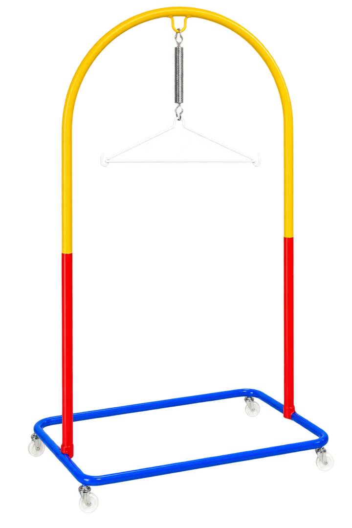 OHU colourful baby spring cot stand, without sarong.