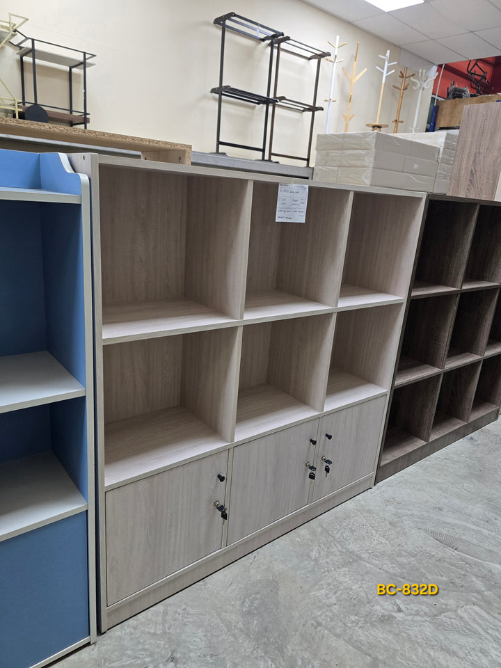 RUANG 6-Compartment Bookshelf with 3 Doors - original product photo