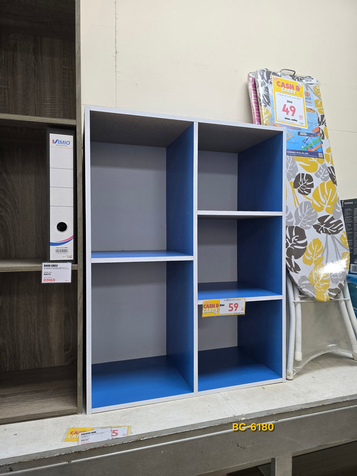 CERIA 5-Compartment Bookshelf - Bright Blue - original