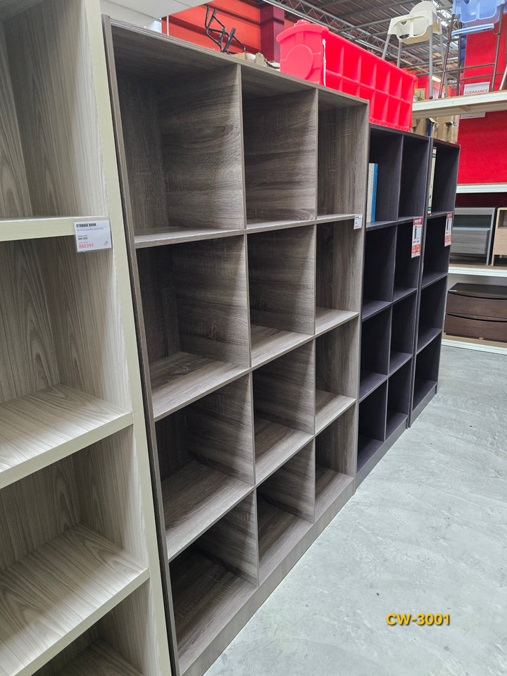 BAYU 12-Compartment Bookshelf - Rainwood - original