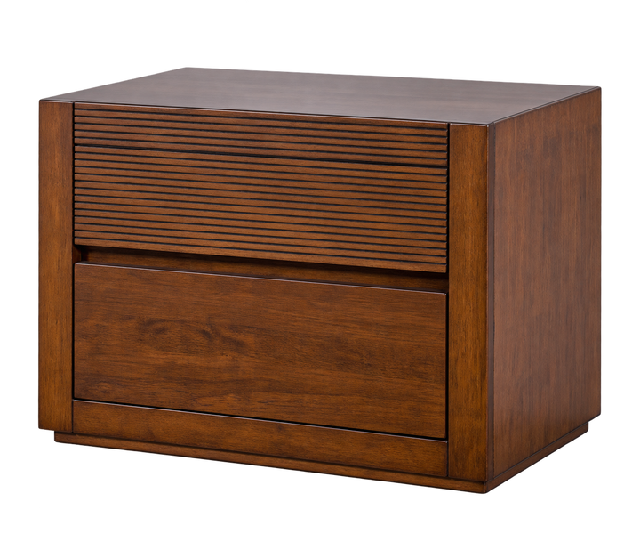 Rimba Wooden Bedside Table — transparent product view