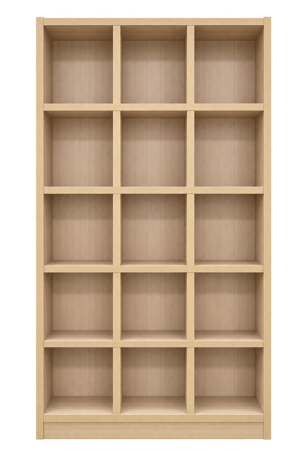 RIMBA 15-Compartment Bookshelf - Vanilla Oak - hero