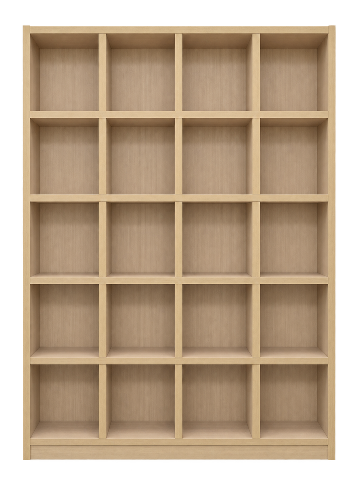 RIMBA 20-Compartment Bookshelf - Vanilla Oak - hero