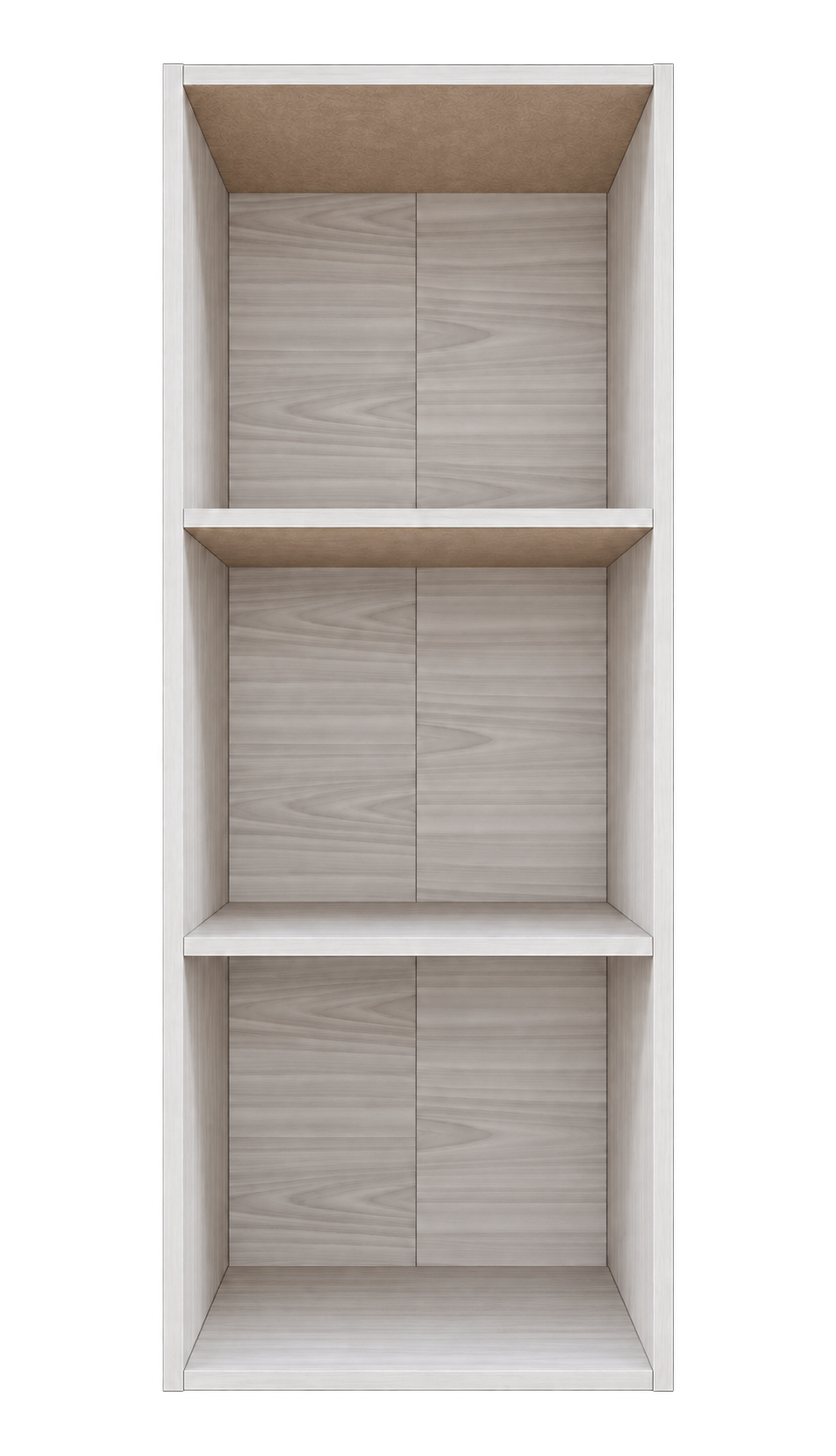 NURI 3-Compartment Bookshelf - White Wash - hero