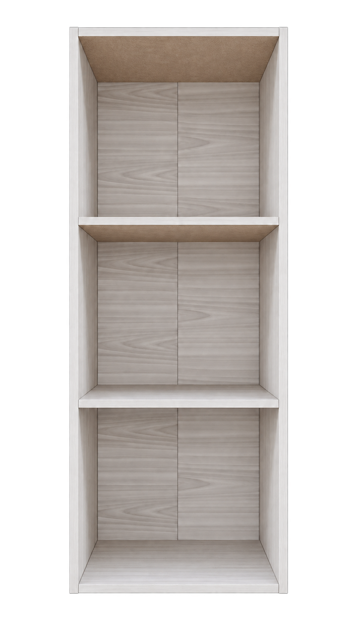 NURI 3-Compartment Bookshelf - White Wash - hero