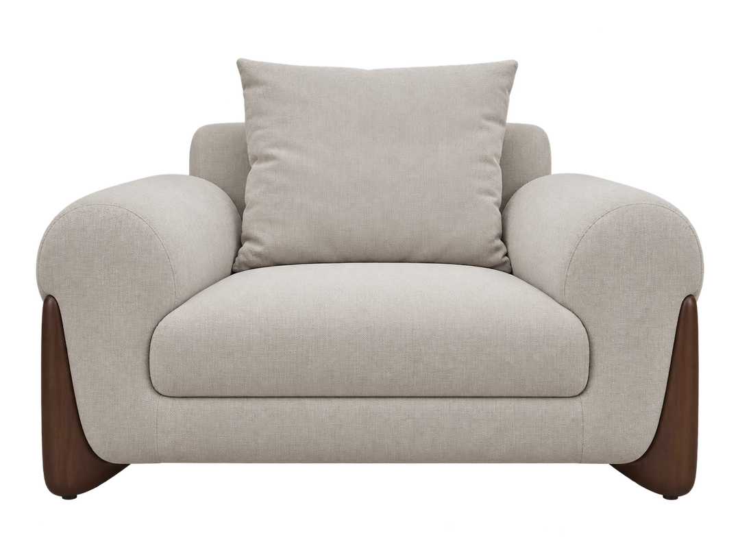 Front view of the single-seater from sofa set 103683