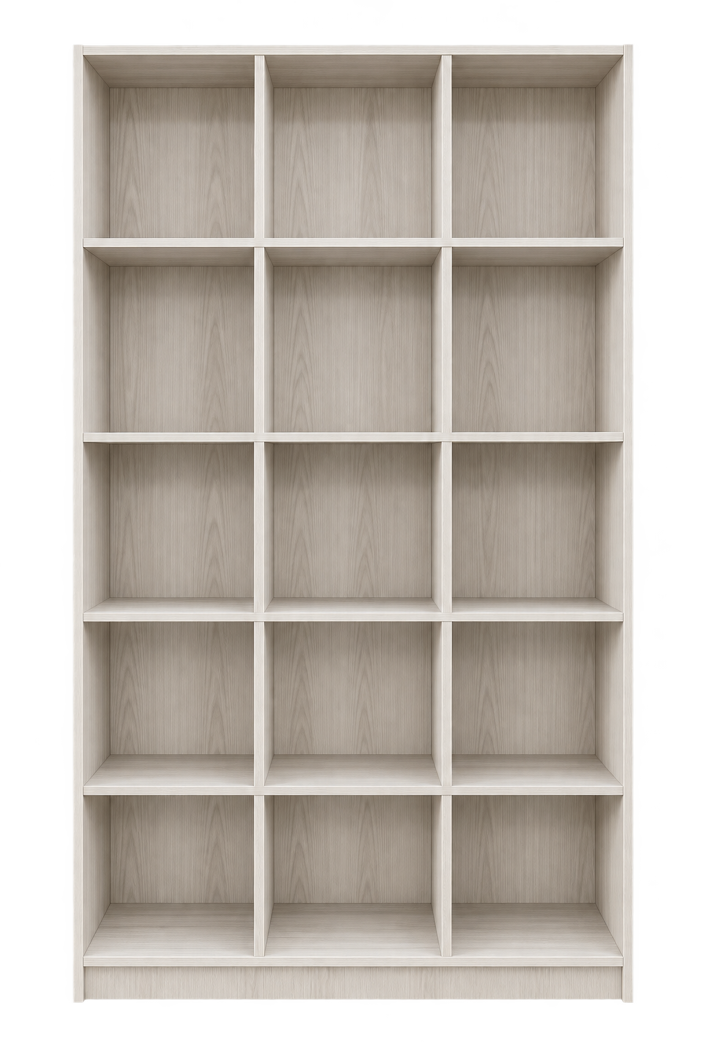 BAYU 15-Compartment Bookshelf - White Wash - hero
