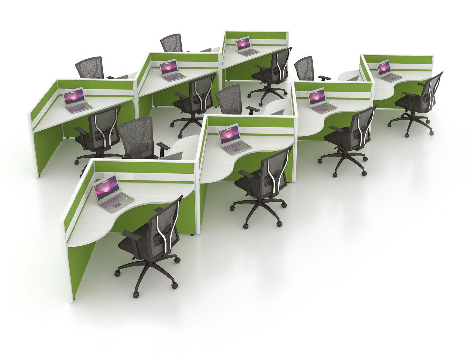 Partition Workstation Concept G 7 Pax - Lian Star Sarawak