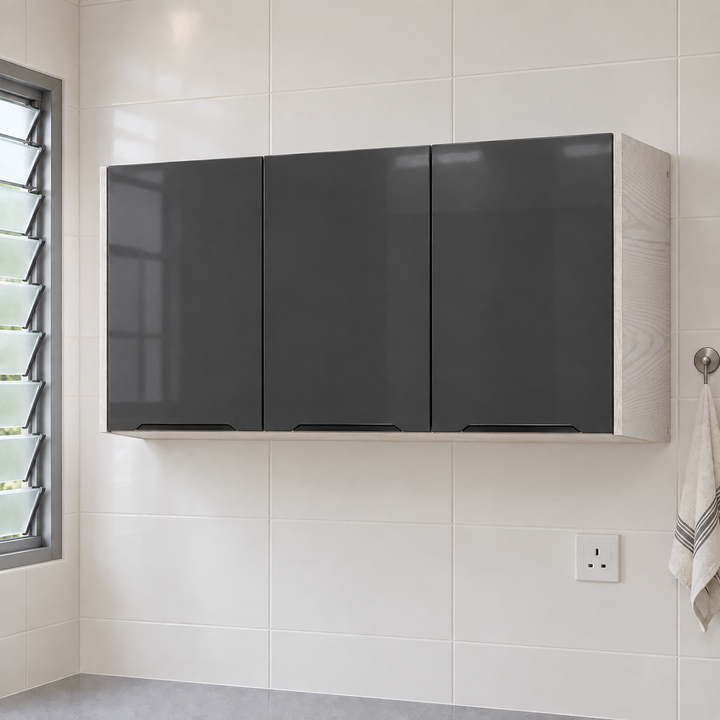 Gloss Kitchen Wall Cabinet – 120 cm, lifestyle view