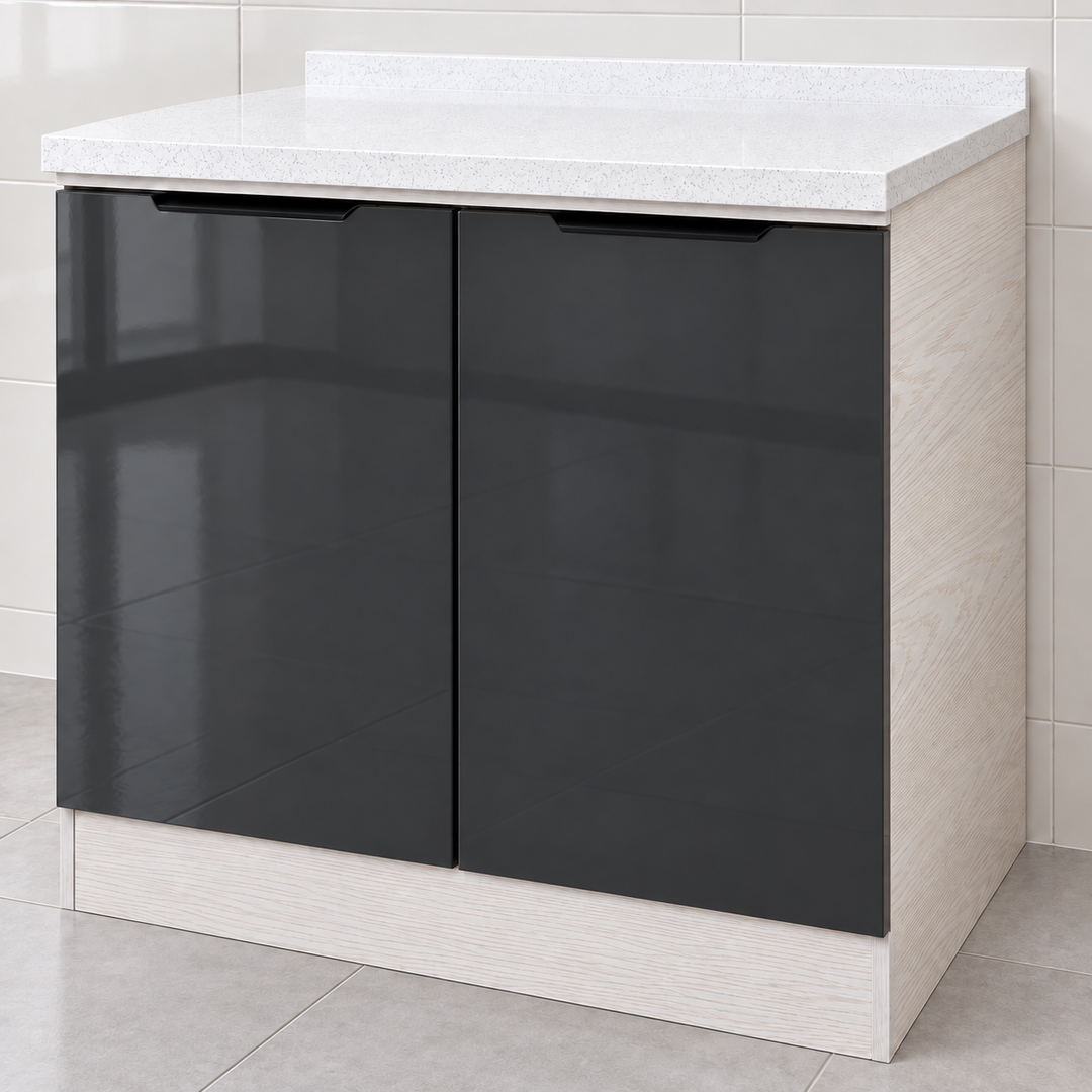 Gloss Kitchen Base Cabinet – 80 cm, feature view
