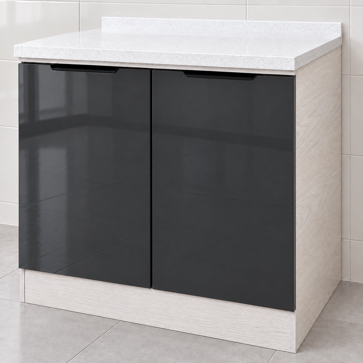Gloss Kitchen Base Cabinet – 80 cm, feature view
