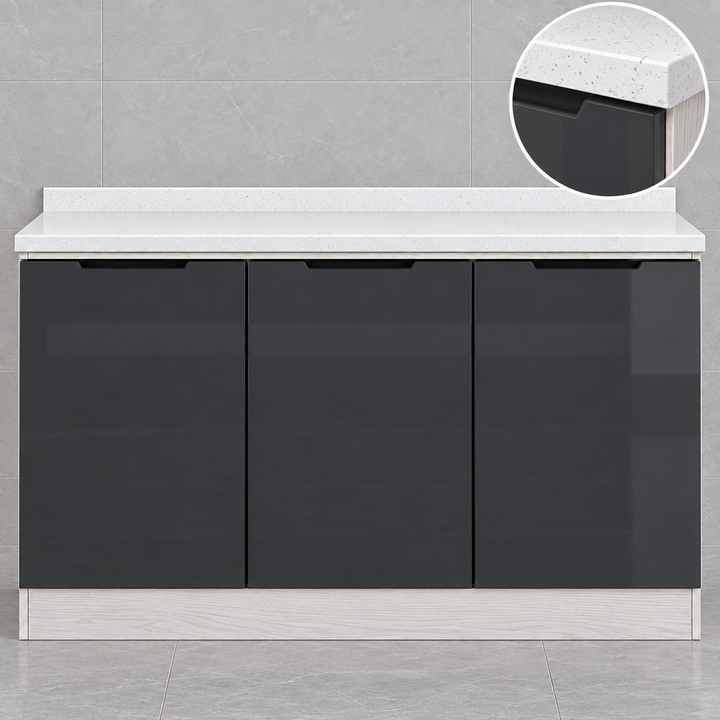 Gloss Kitchen Base Cabinet – 120 cm, feature view