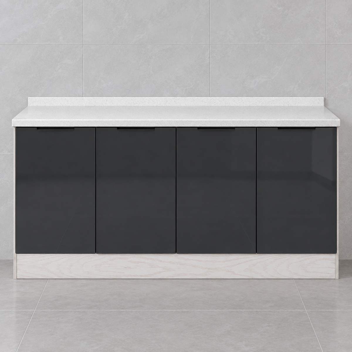 Gloss Kitchen Base Cabinet – 160 cm, hero view