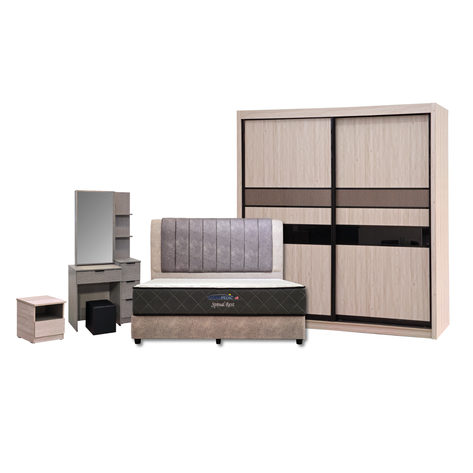 AKIRA 8x8 Essential Bedroom Set - Lian Star Sarawak