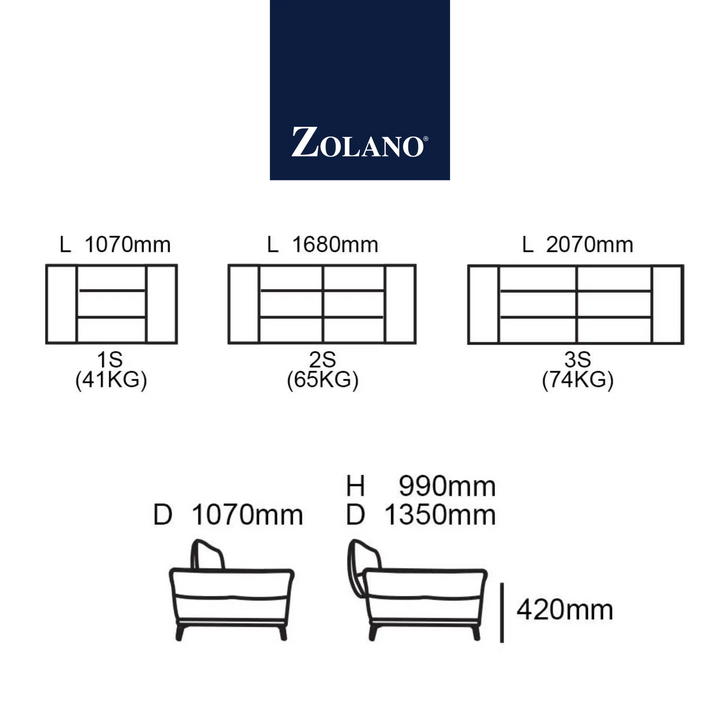BLENJ Push-Back Sofa