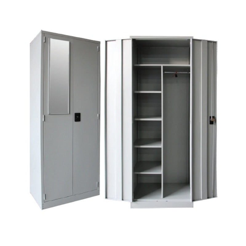 2 Door Steel Locker with Mirror - Lian Star Sarawak