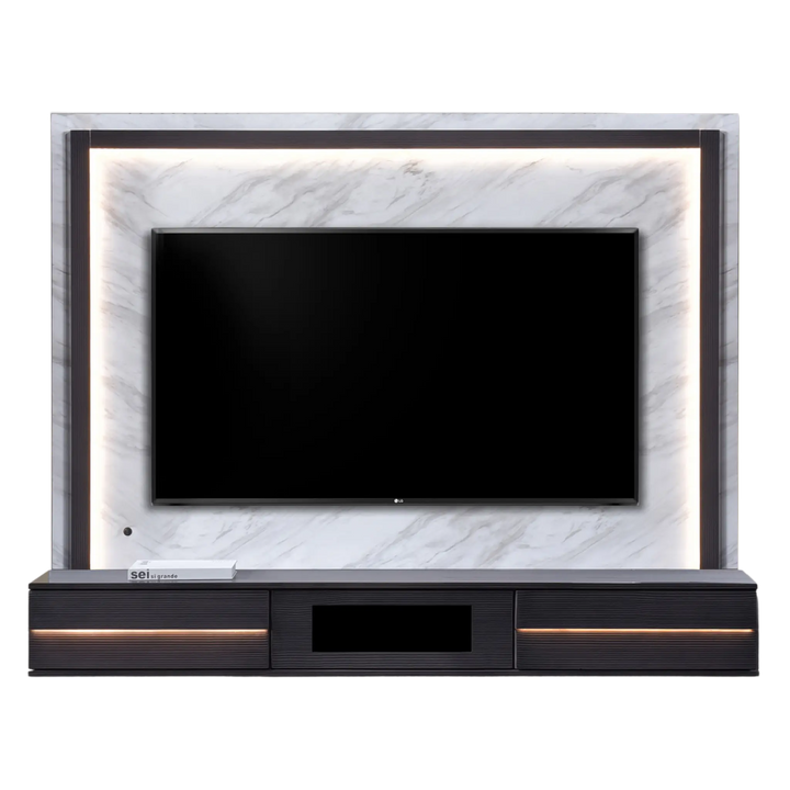 FRAME 6FT Wall TV Cabinet with LED - Lian Star Sarawak