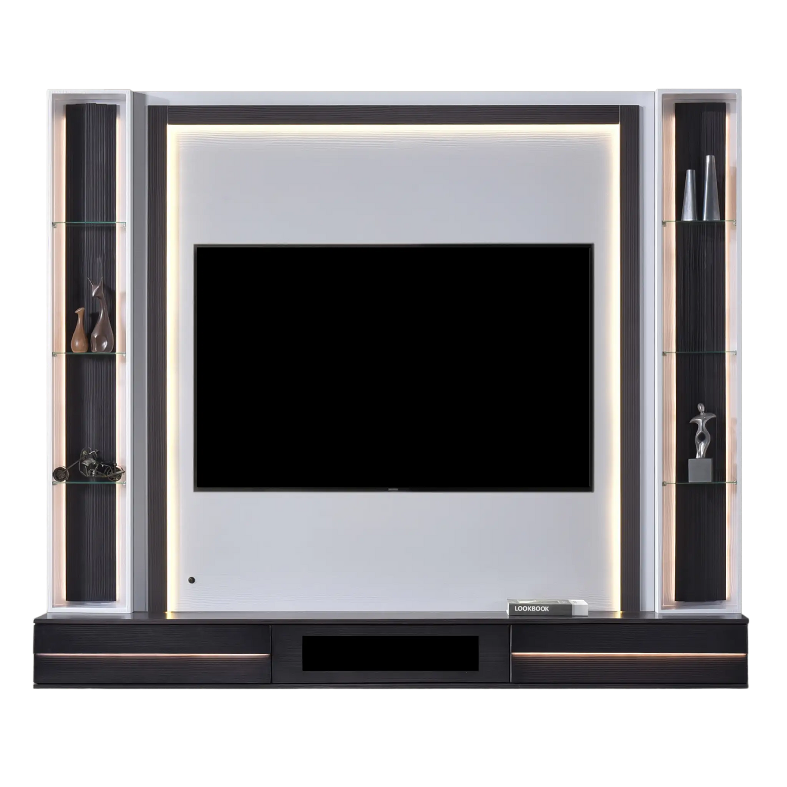 HATCH Wall TV Cabinet with LED Tall - Lian Star Sarawak