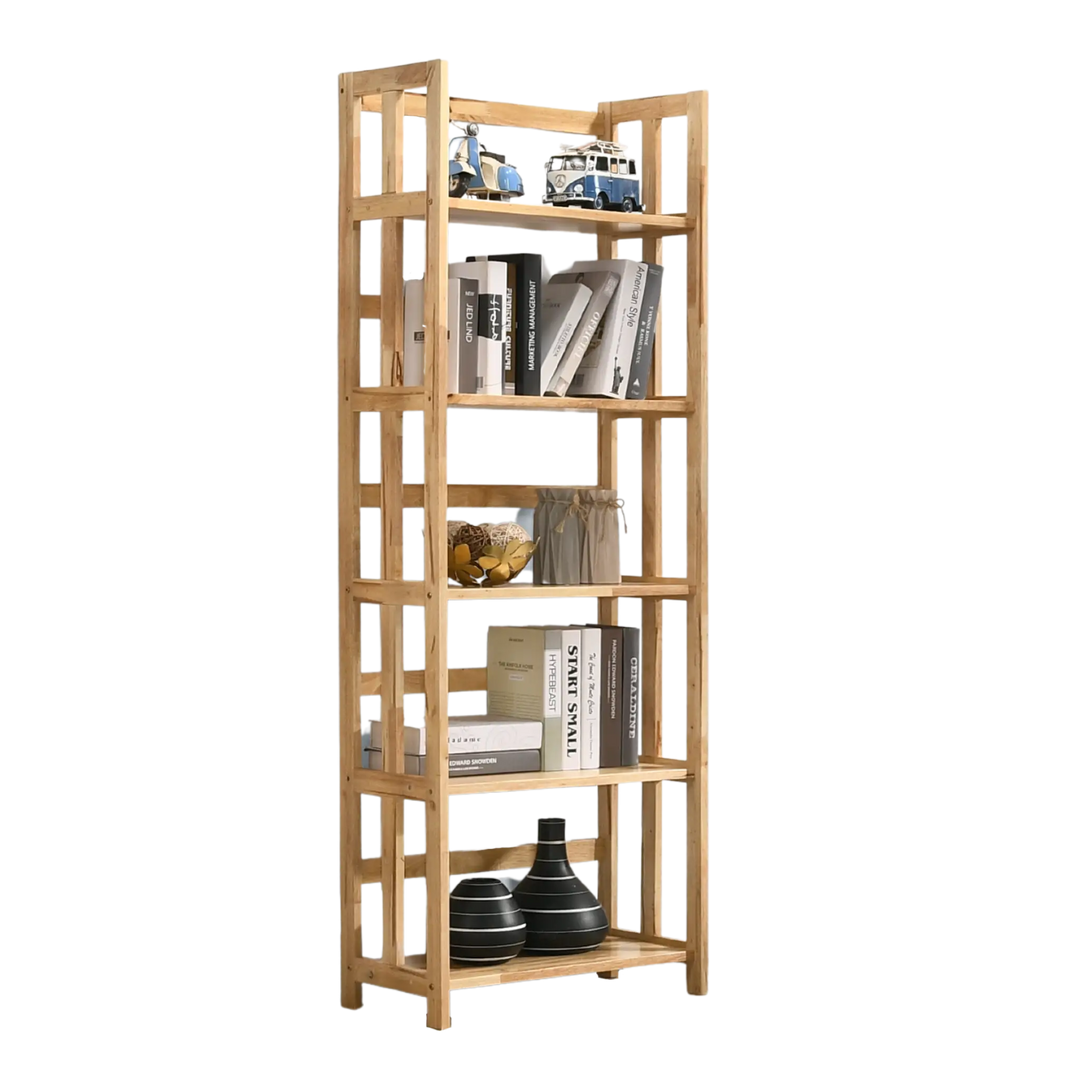 HIRO 3 Tier Solid Wooden Shelf