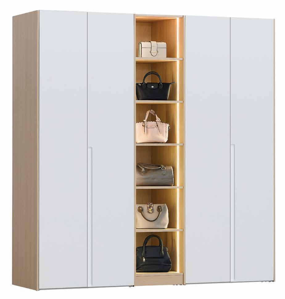 LEGNA Wardrobe with LED Display - Lian Star Sarawak