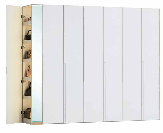 LEGNA Wardrobe with Side Cabinet - Lian Star Sarawak
