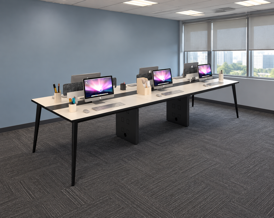Workstation in an authentic Malaysian office — verified matching product configuration