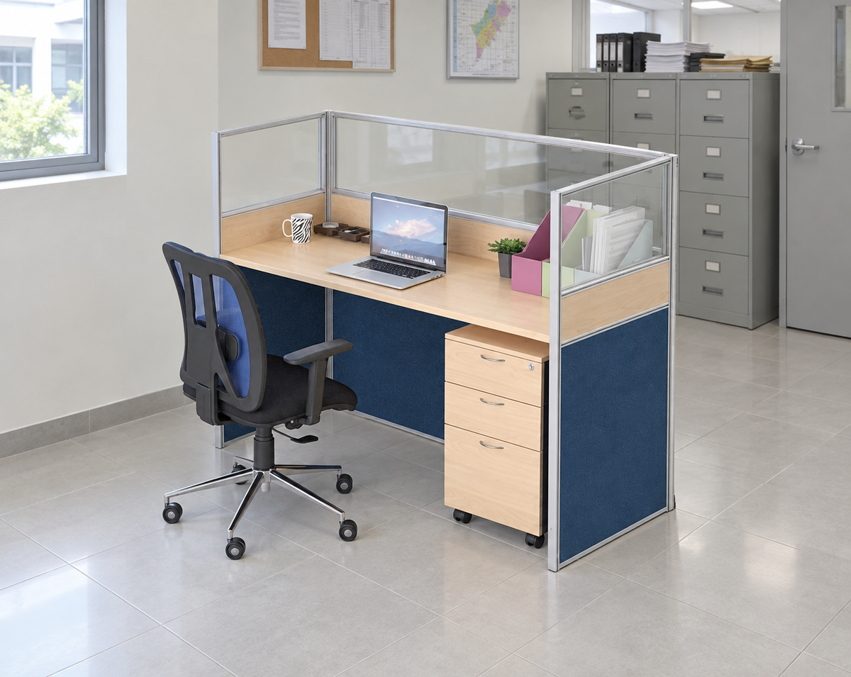 Workstation in an authentic Malaysian office — verified matching product configuration