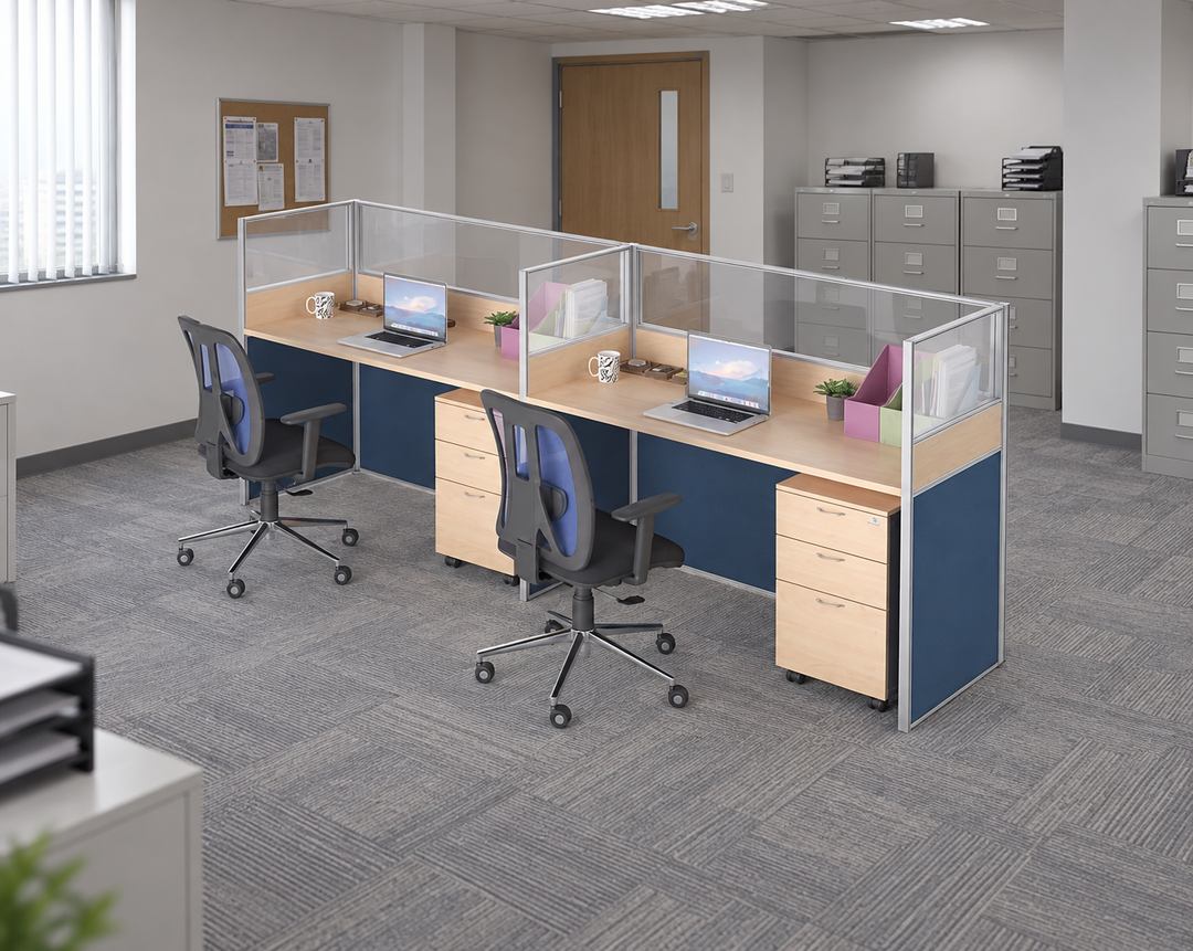 Workstation in an authentic Malaysian office — verified matching product configuration
