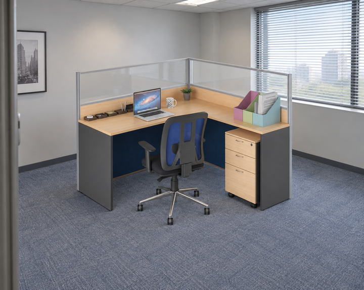 Workstation in an authentic Malaysian office — verified matching product configuration
