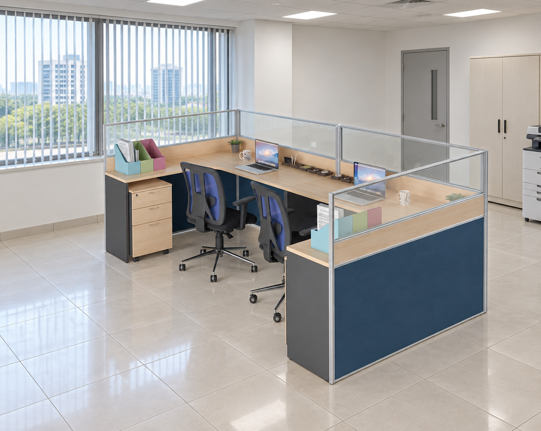Workstation in an authentic Malaysian office — verified matching product configuration