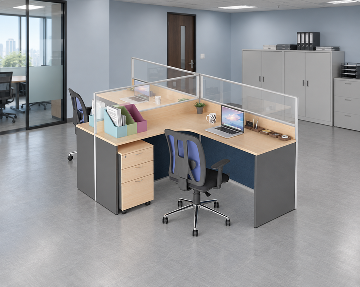 Workstation in an authentic Malaysian office — verified matching product configuration