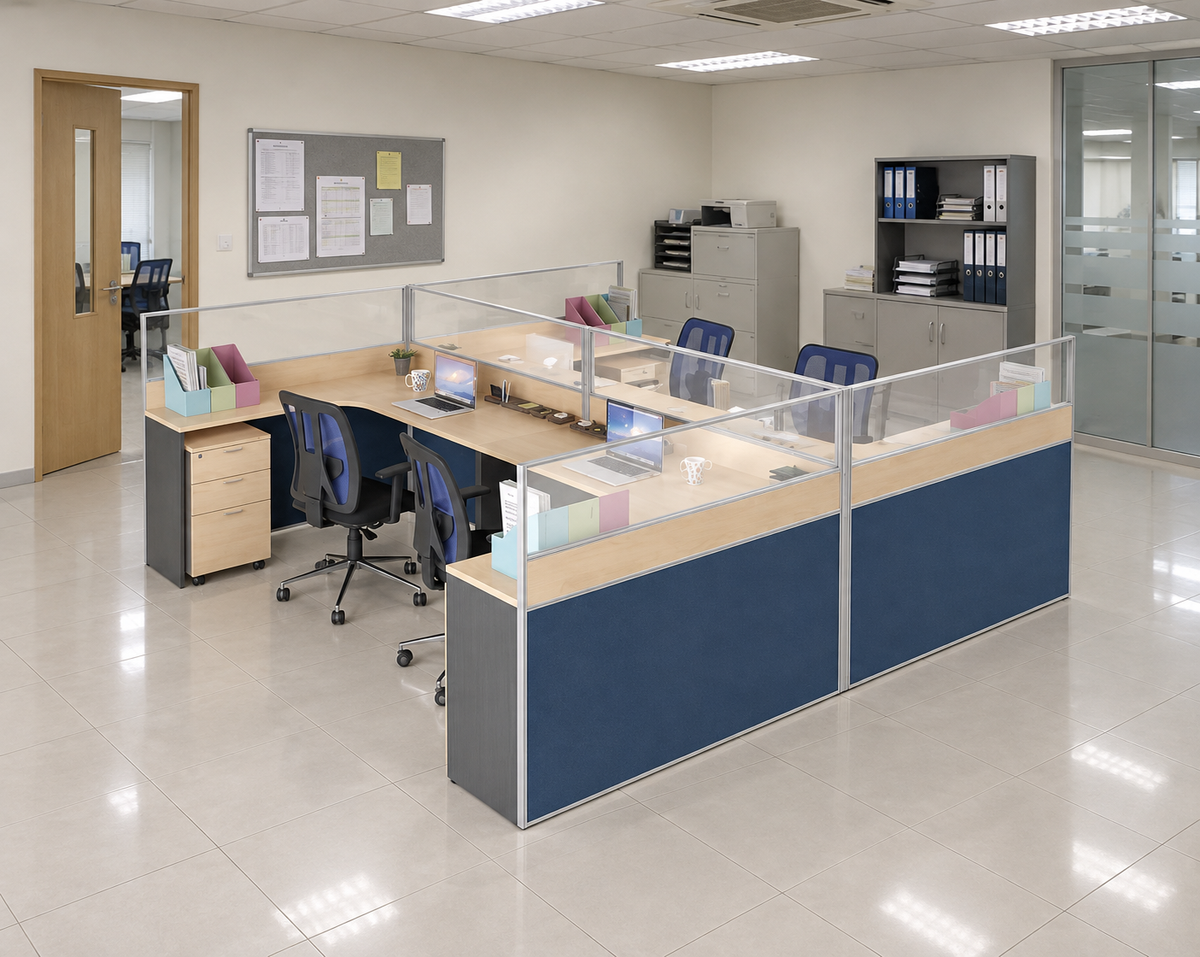 Workstation in an authentic Malaysian office — matching original configuration