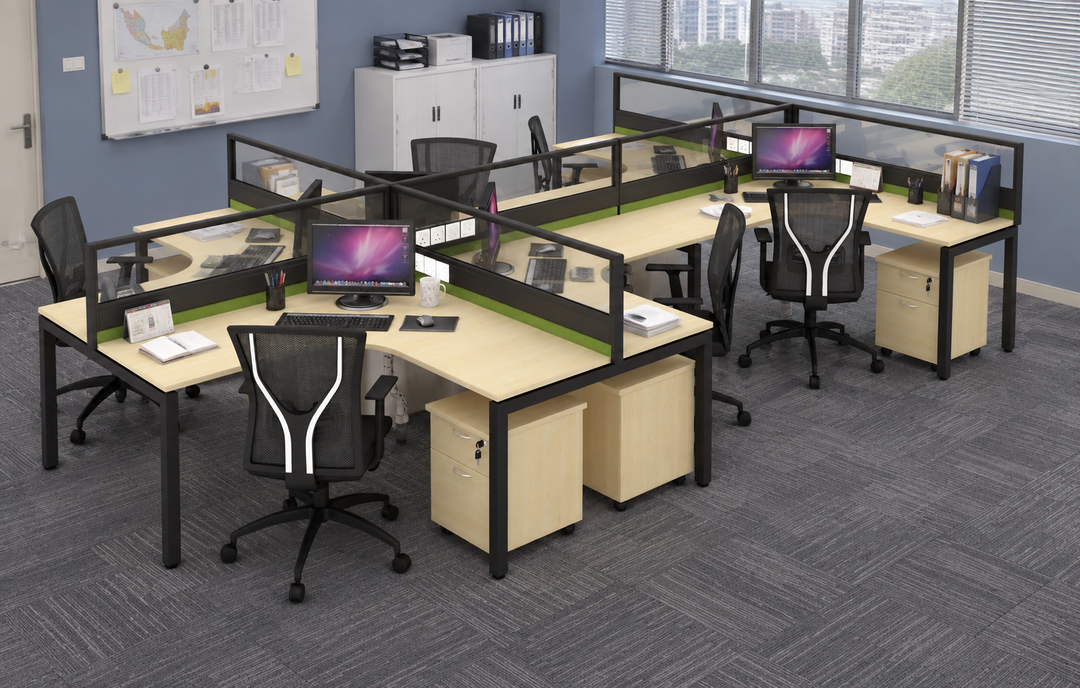 Workstation in an authentic Malaysian office — matching original configuration