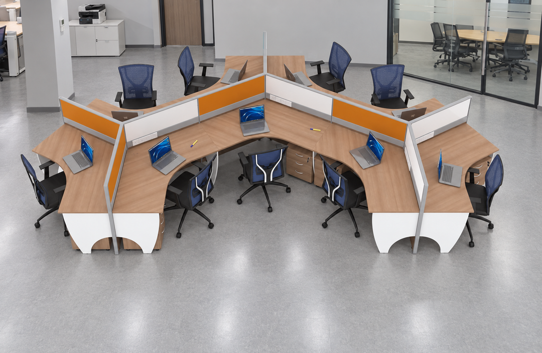 Workstation in an authentic Malaysian office — matching original configuration