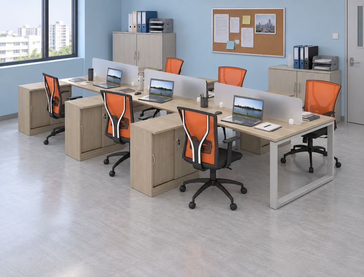 Workstation in an authentic Malaysian office — matching original configuration