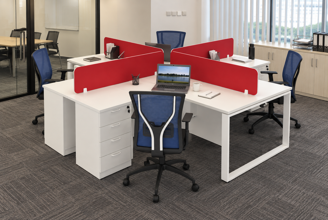 Workstation in an authentic Malaysian office — matching original configuration