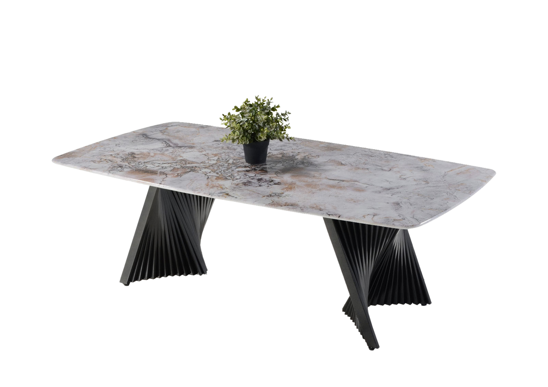 AURORA Crystal Marble Coffee Table - Lian Star Sarawak