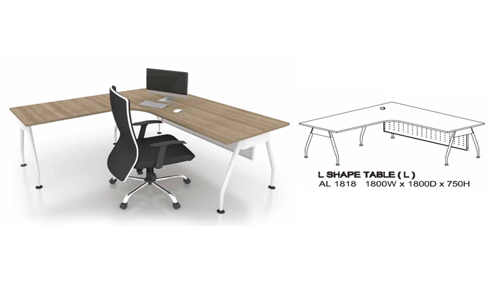 A-Leg Modern L-Shape Desk - Lian Star