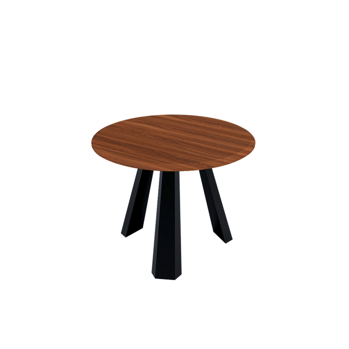 Round Marble Dining Table Ø1.0m (4-seater) | Black Metal Tripod Base