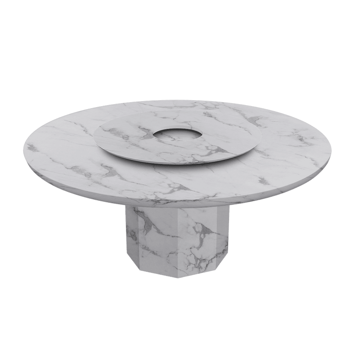 Round Marble Dining Table 1.8m Marble Base - Lian Star Sarawak