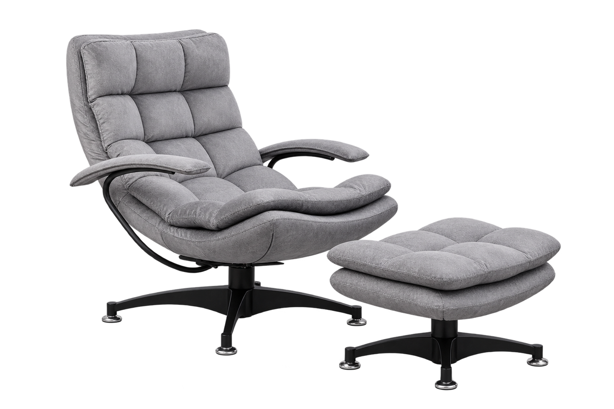 Butterfly Guardian-01 armchair and footstool transparent product image