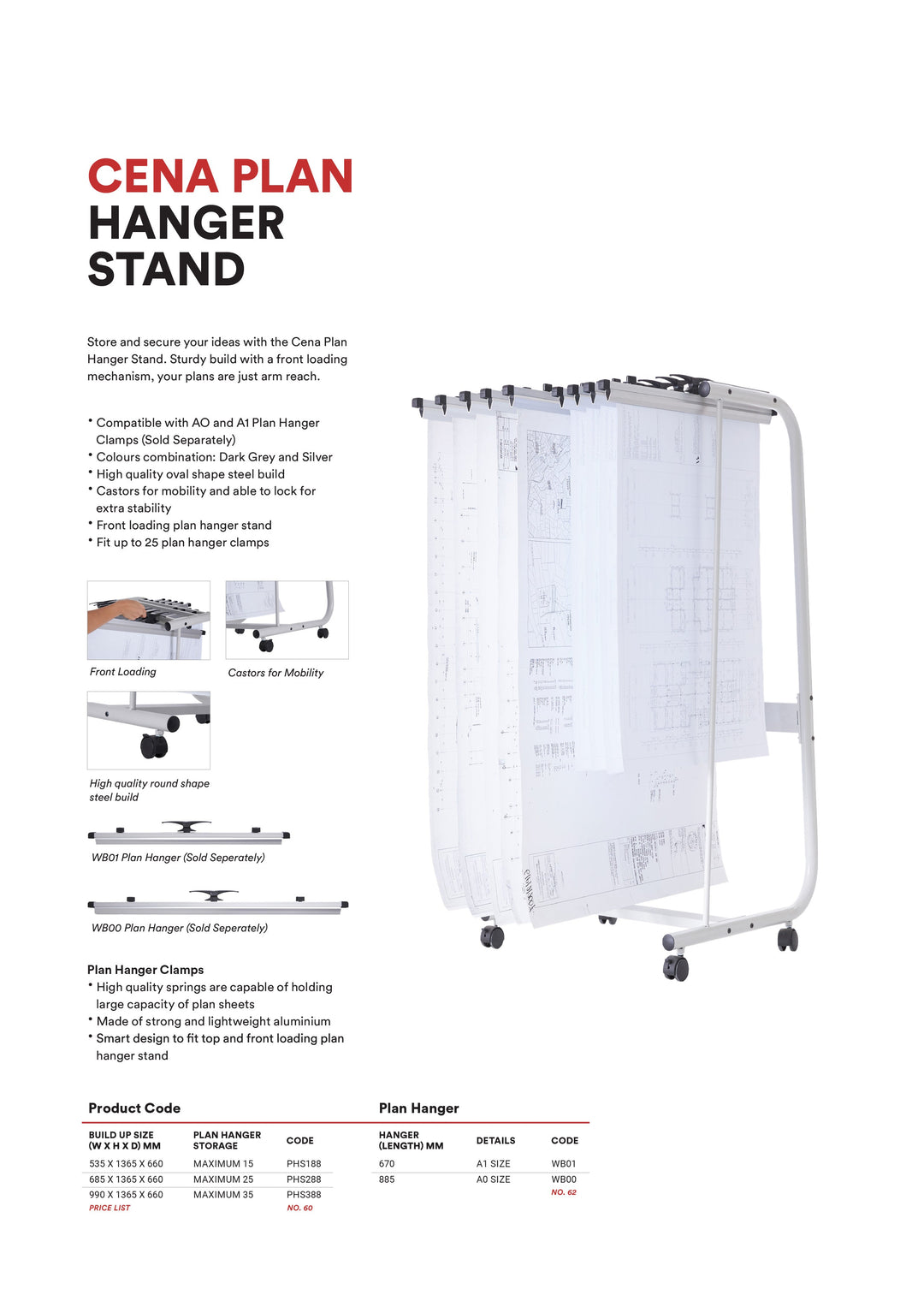 CENA Plan Hanger Stand