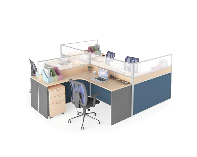 Partition Workstation Concept L 4 Pax - Lian Star Sarawak
