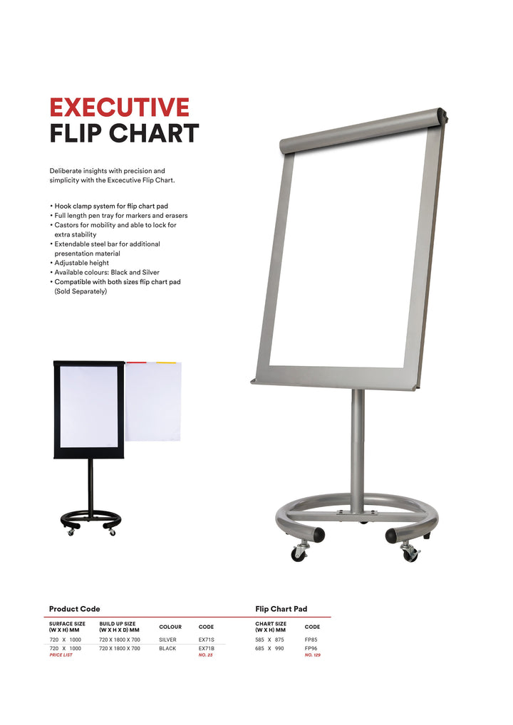 EXECUTIVE Mobile Flip Chart (Magnetic)