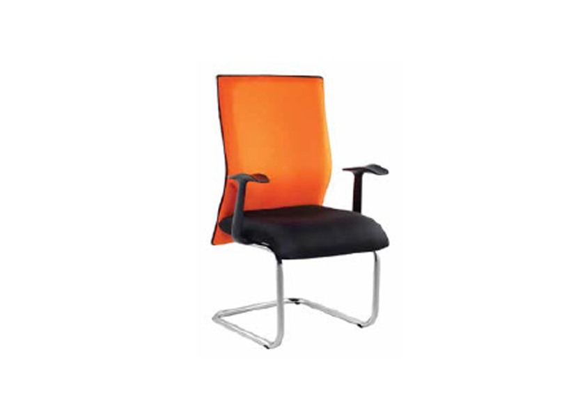 Agrimony Visitor low back chair with chrome cantilever base