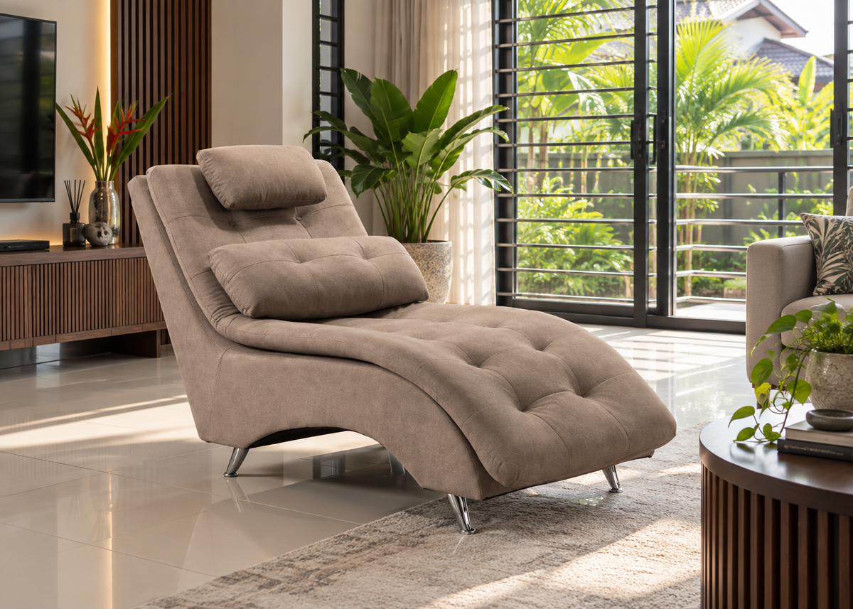 HF1110 Guardian-06 Brown relaxing chair in Malaysian home